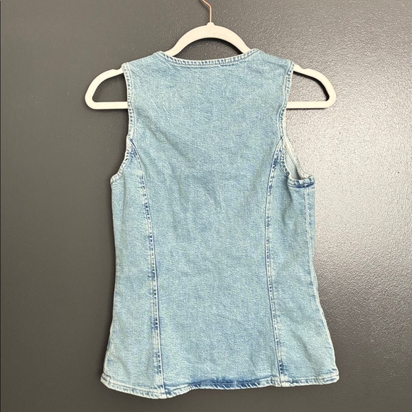 NWT Rails Denim Portola Vest blue eyed girl wash Sz XS - Picture 8 of 10
